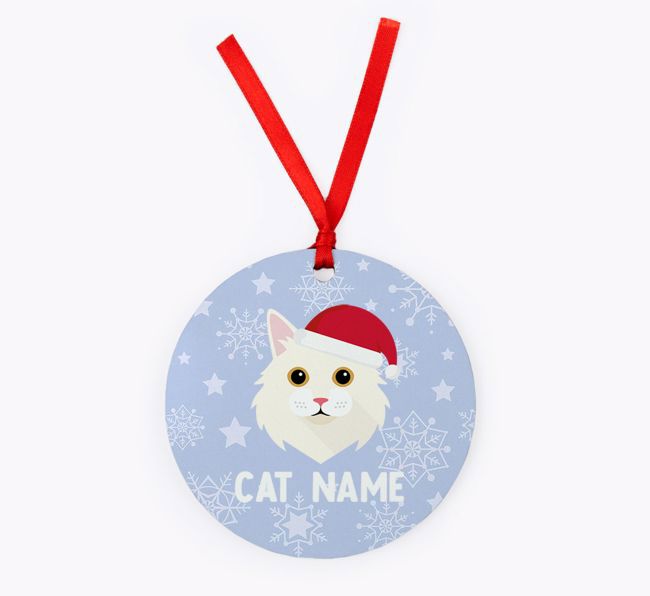 Snowflake: Personalised {breedCommonName} Christmas Decoration